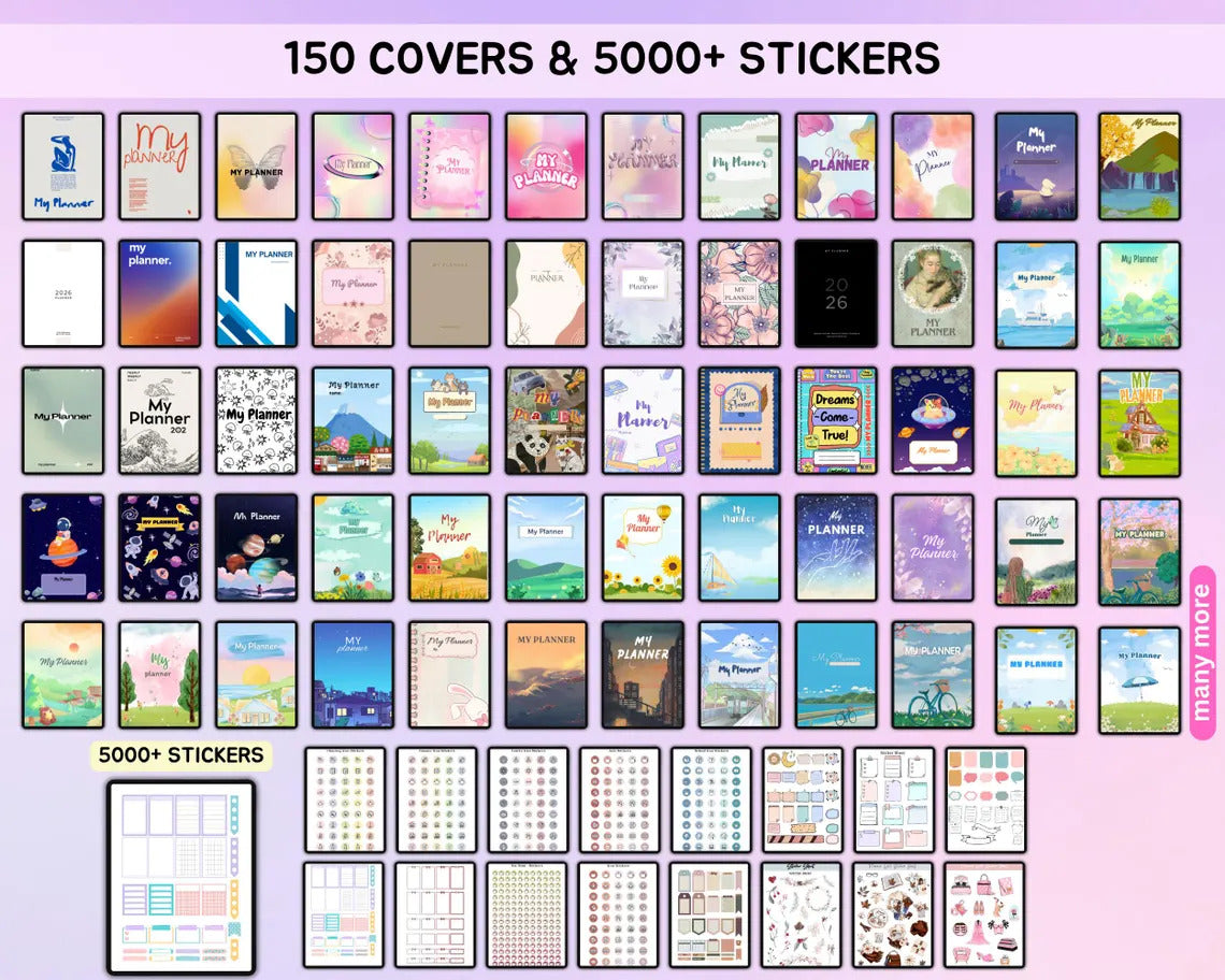 All in One Digital Planner Undated